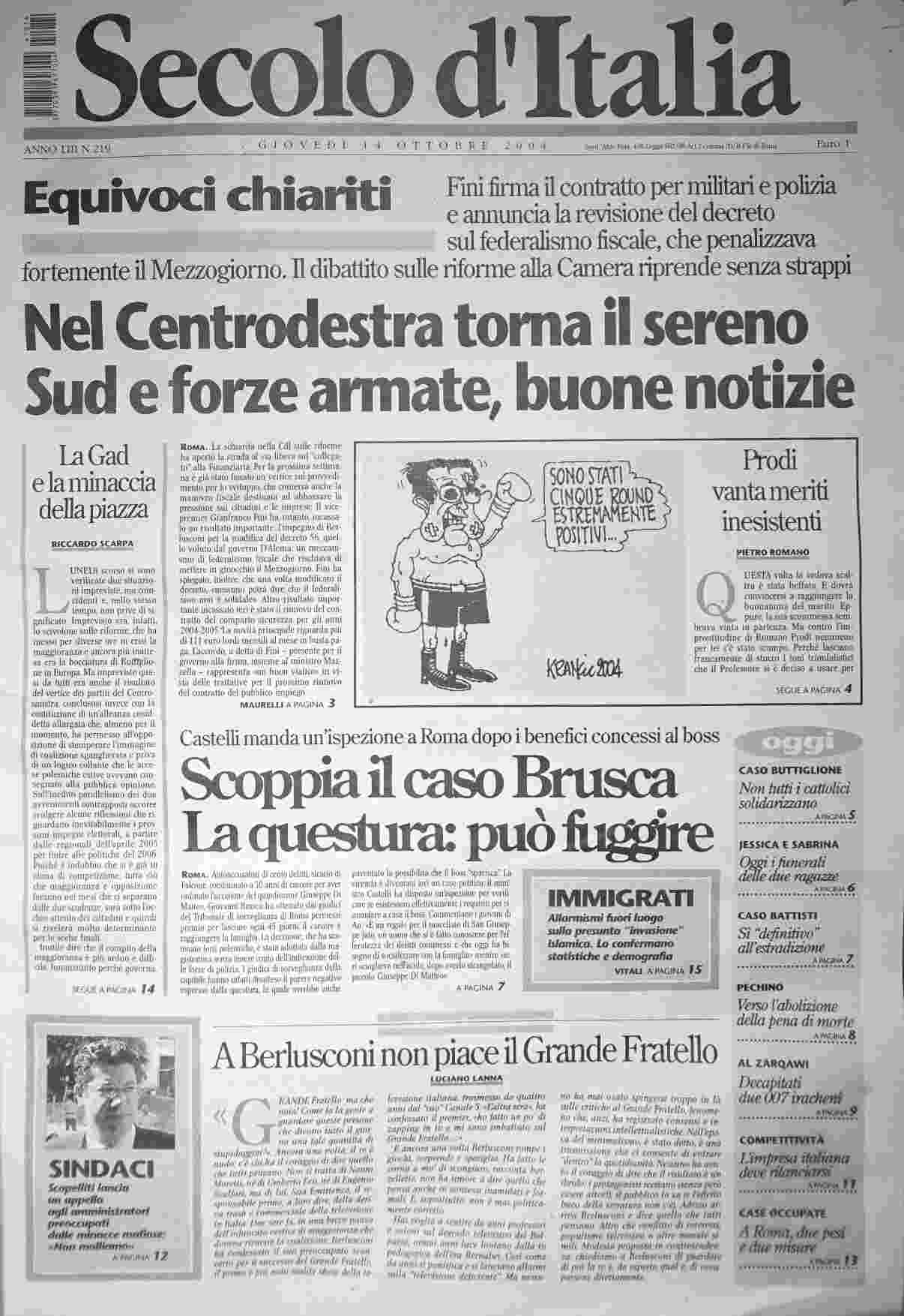 giovedì 14 ottobre 2004