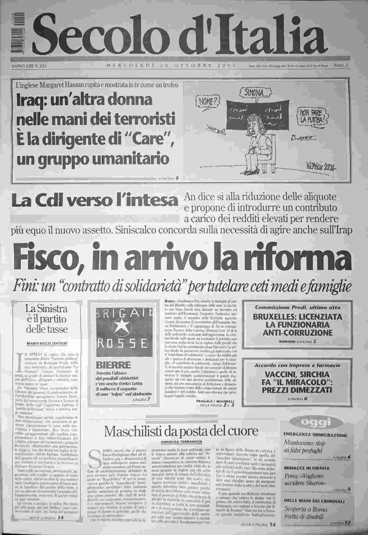 mercoledì 20 ottobre 2004