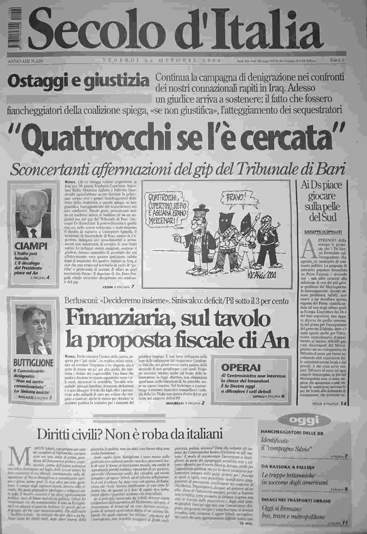 venerdì 22 ottobre 2004