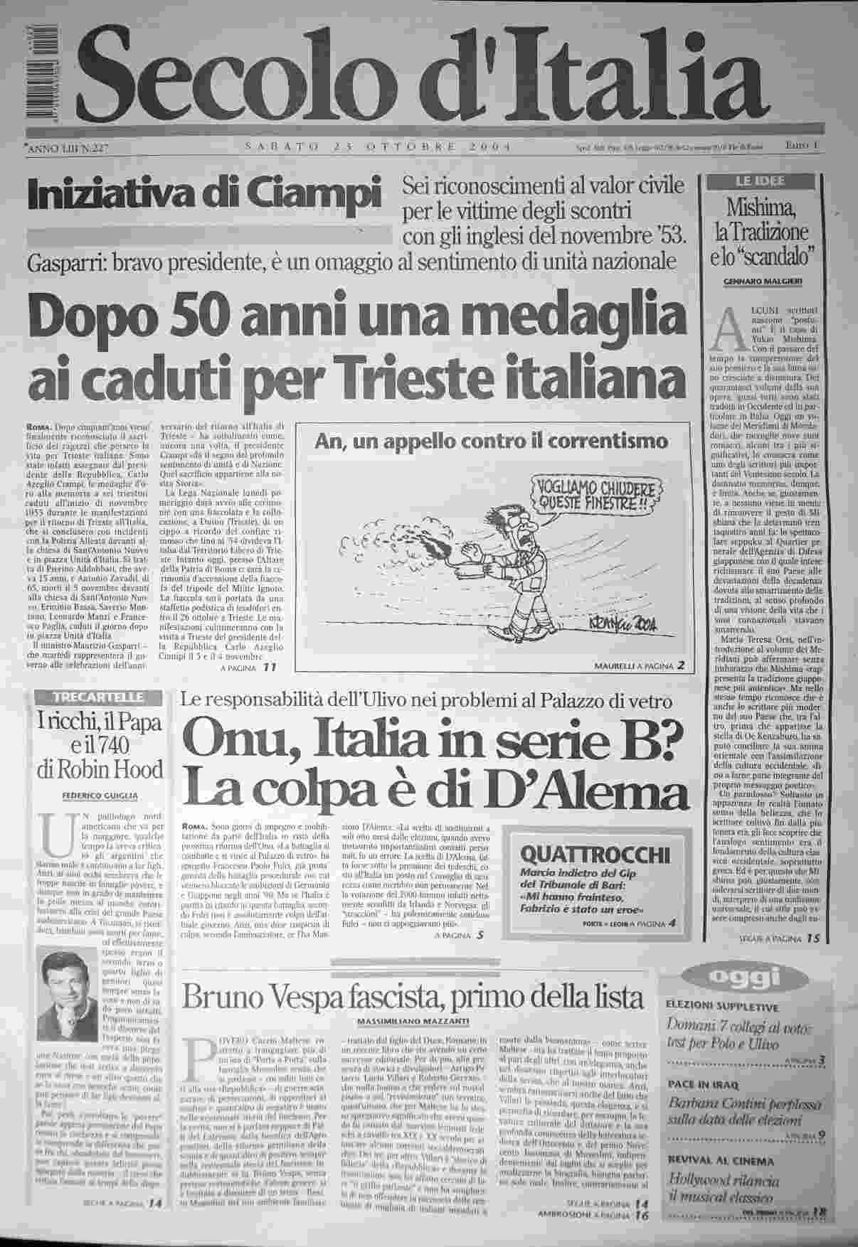 sabato 23 ottobre 2004