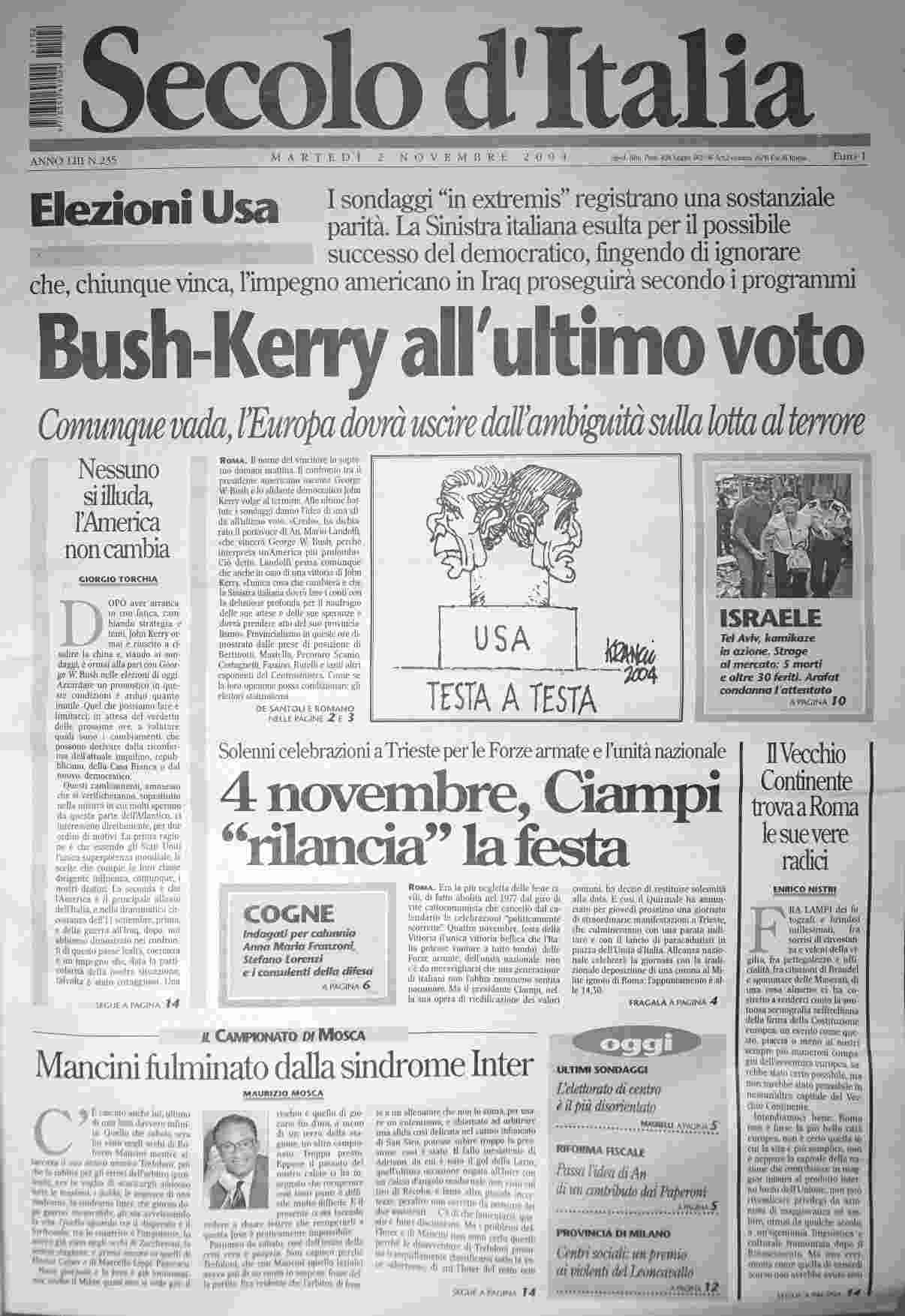 martedì 2 novembre 2004