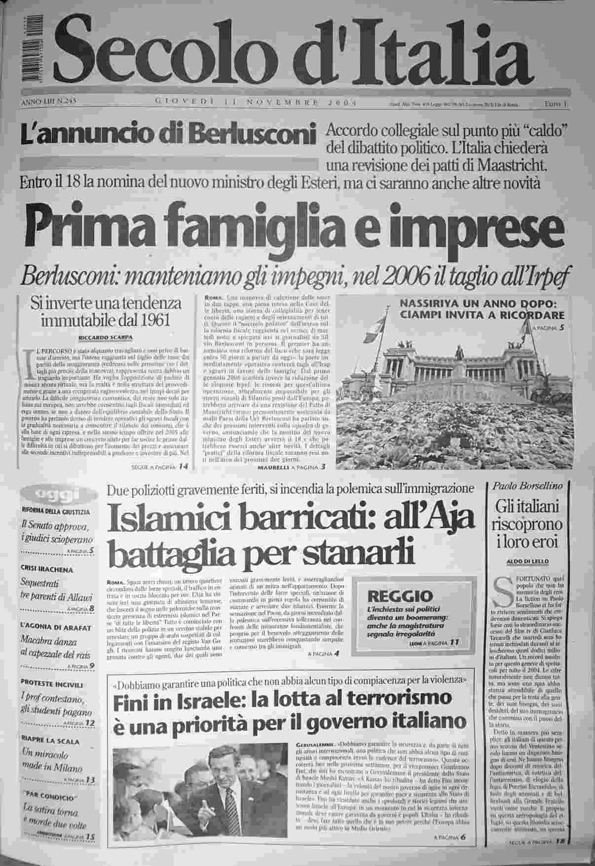 giovedì 11 novembre 2004