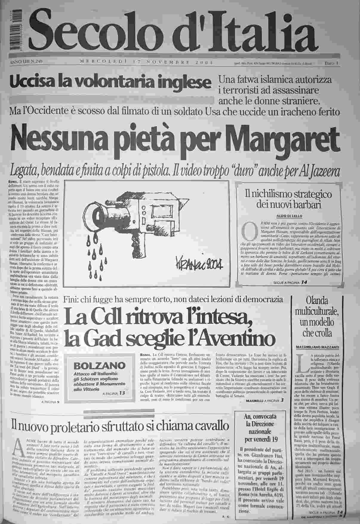 mercoledì 17 novembre 2004