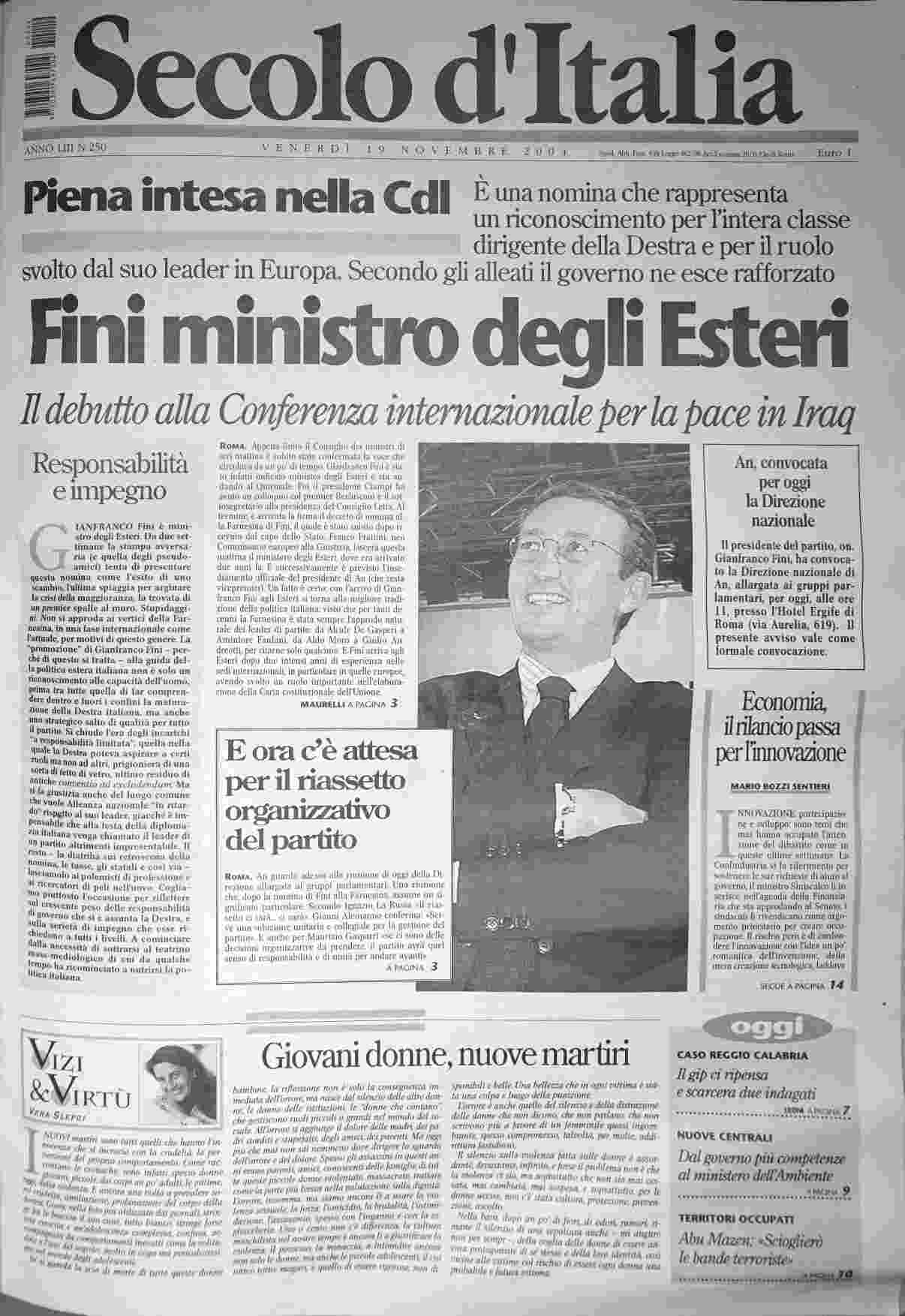 venerdì 19 novembre 2004