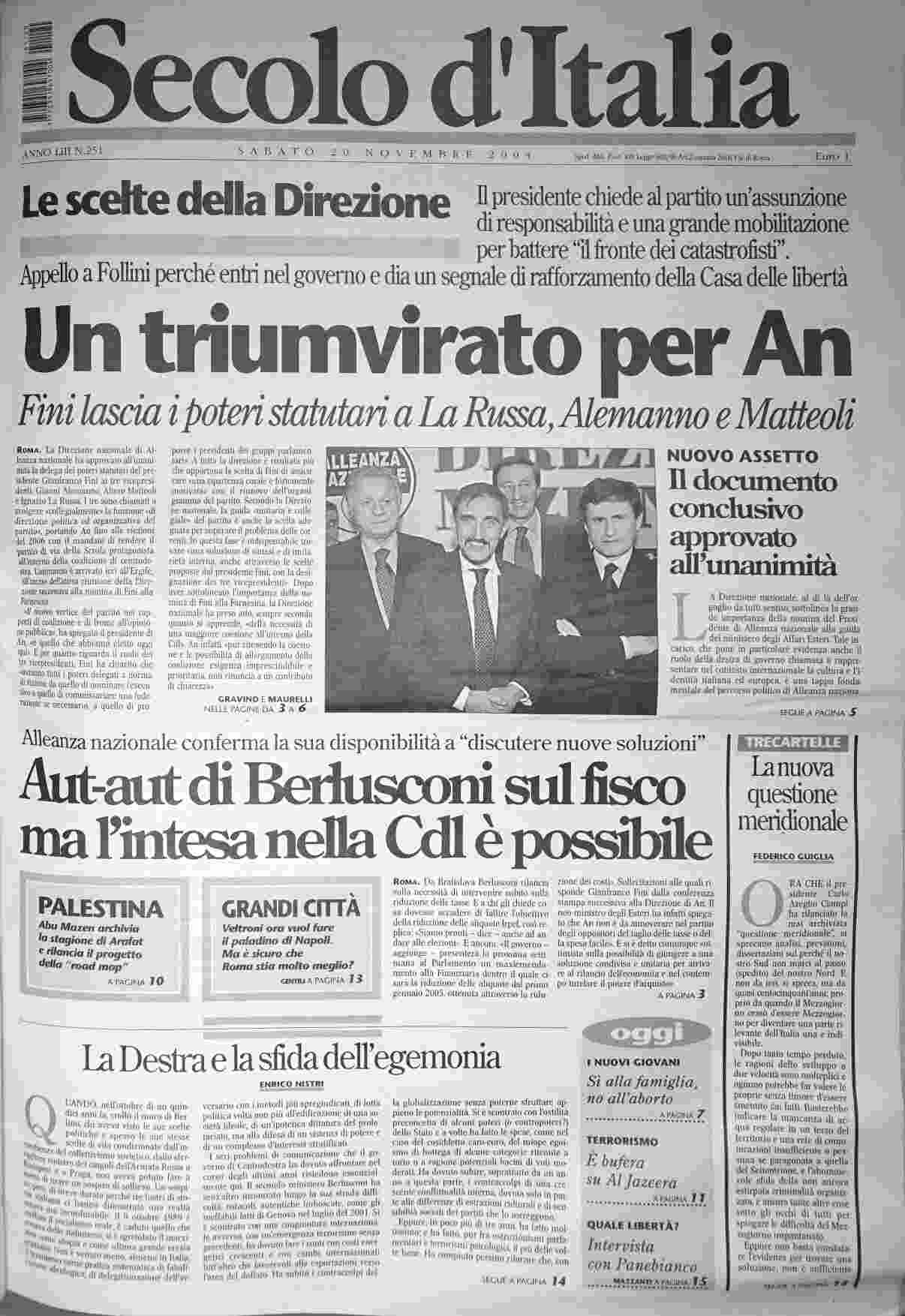 sabato 20 novembre 2004