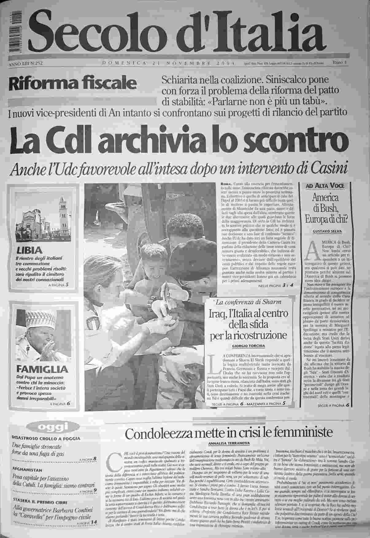 domenica 21 novembre 2004