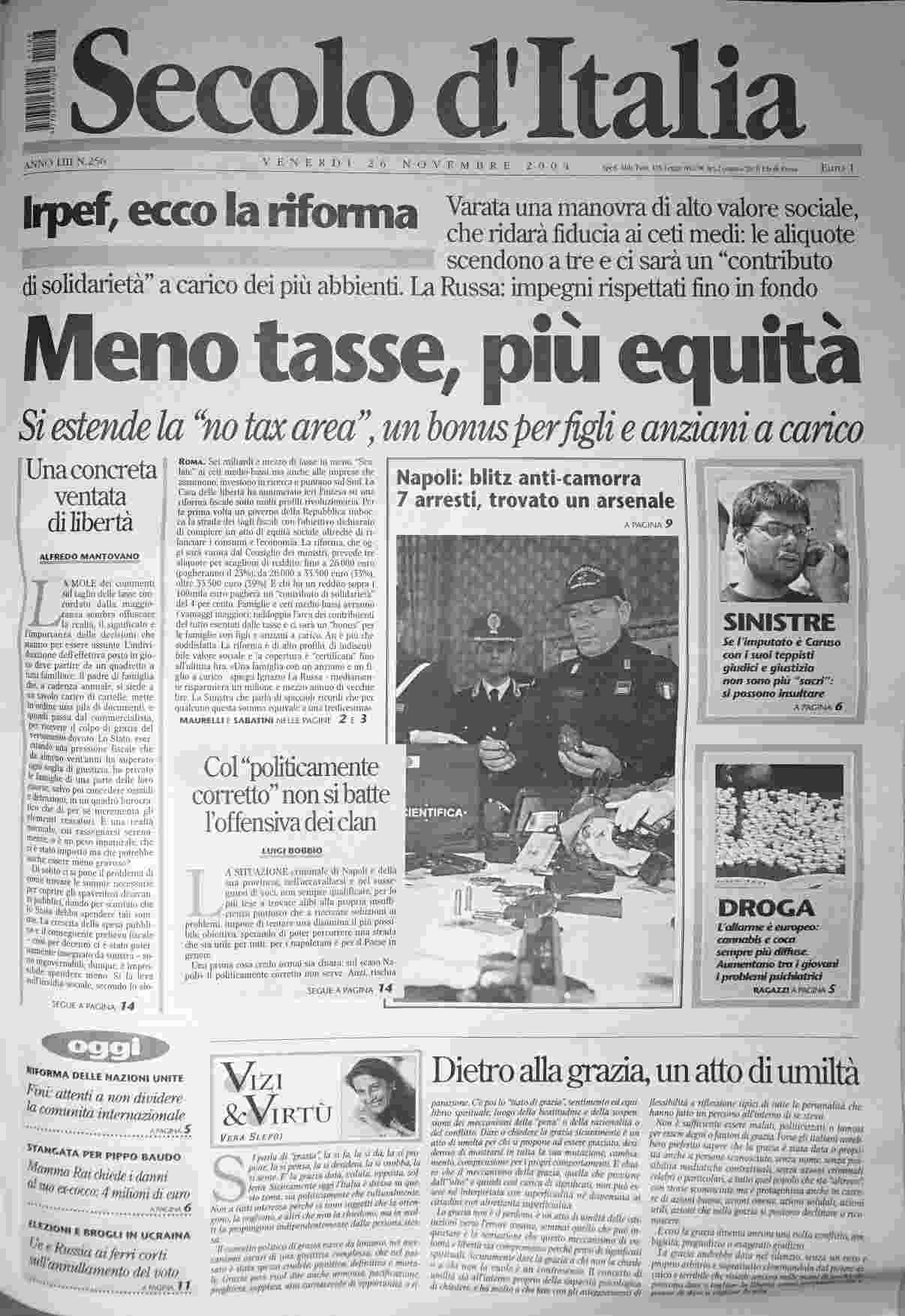 venerdì 26 novembre 2004