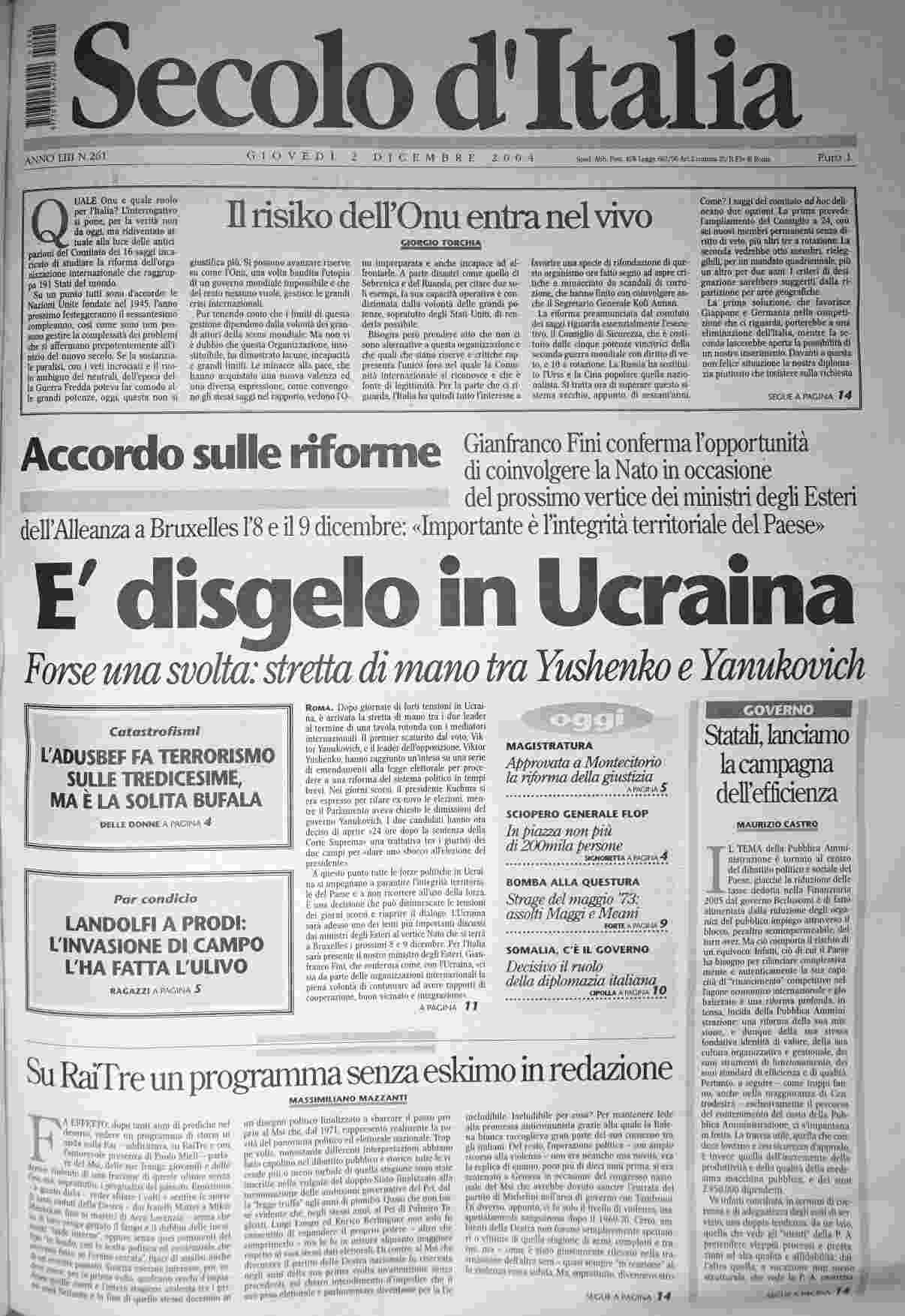 giovedì 2 dicembre 2004