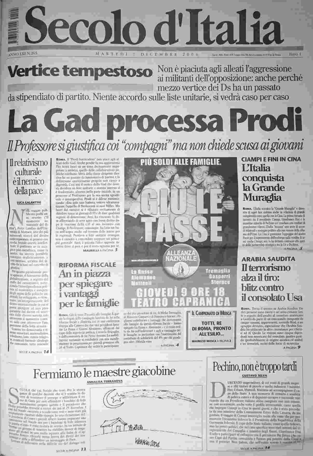 martedì 7 dicembre 2004