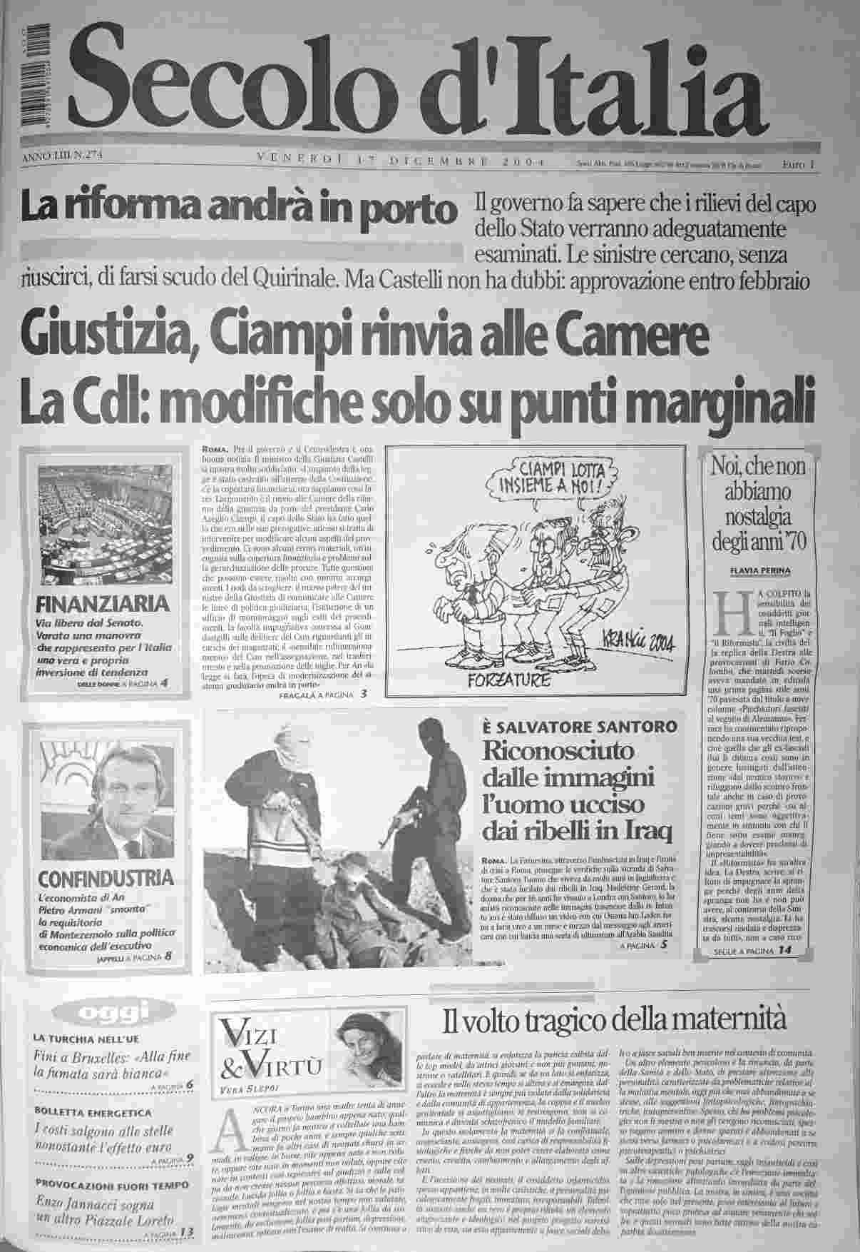 venerdì 17 dicembre 2004