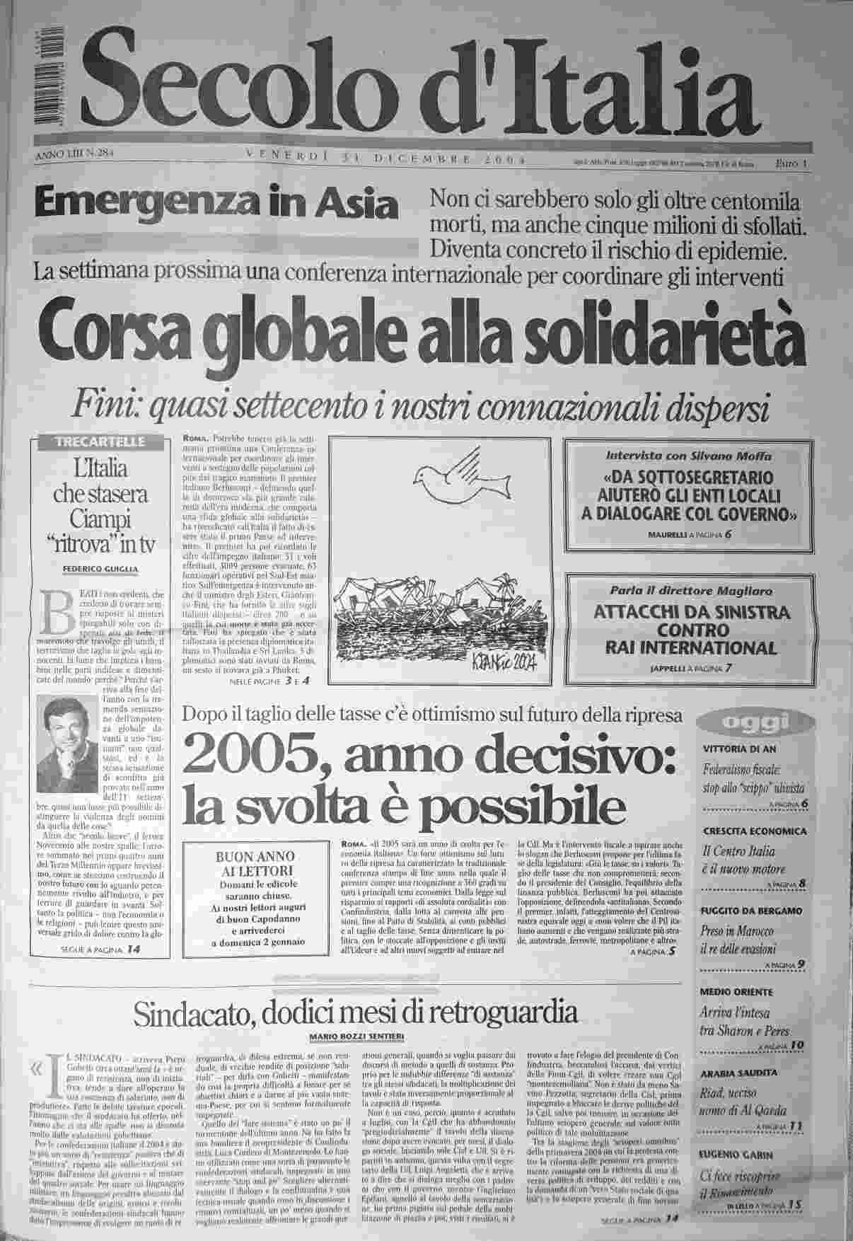 venerdì 31 dicembre 2004