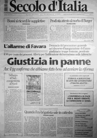 mercoledì 12 gennaio 2005