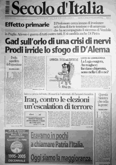 giovedì 20 gennaio 2005