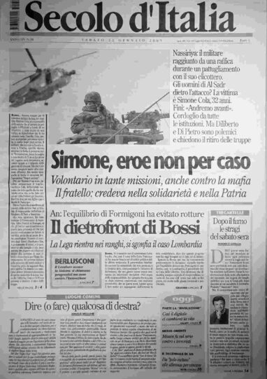 sabato 22 gennaio 2005