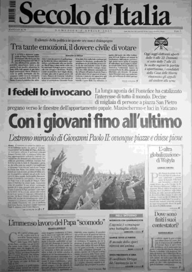 domenica 3 aprile 2005