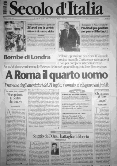 sabato 30 luglio 2005