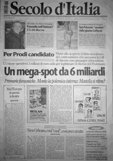 venerdì 2 settembre 2005