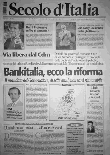 sabato 3 settembre 2005