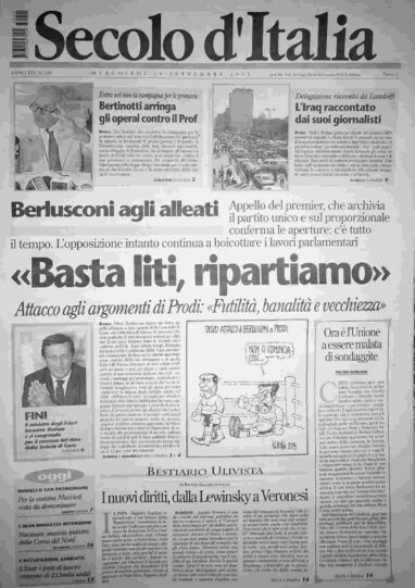 mercoledì 21 settembre 2005