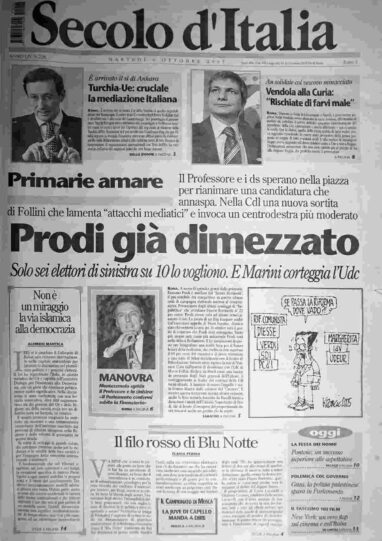 martedì 4 ottobre 2005