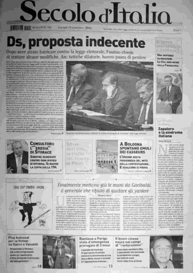 martedì 15 novembre 2005