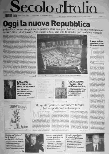 mercoledì 16 novembre 2005