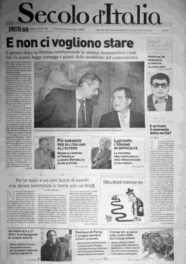 venerdì 18 novembre 2005