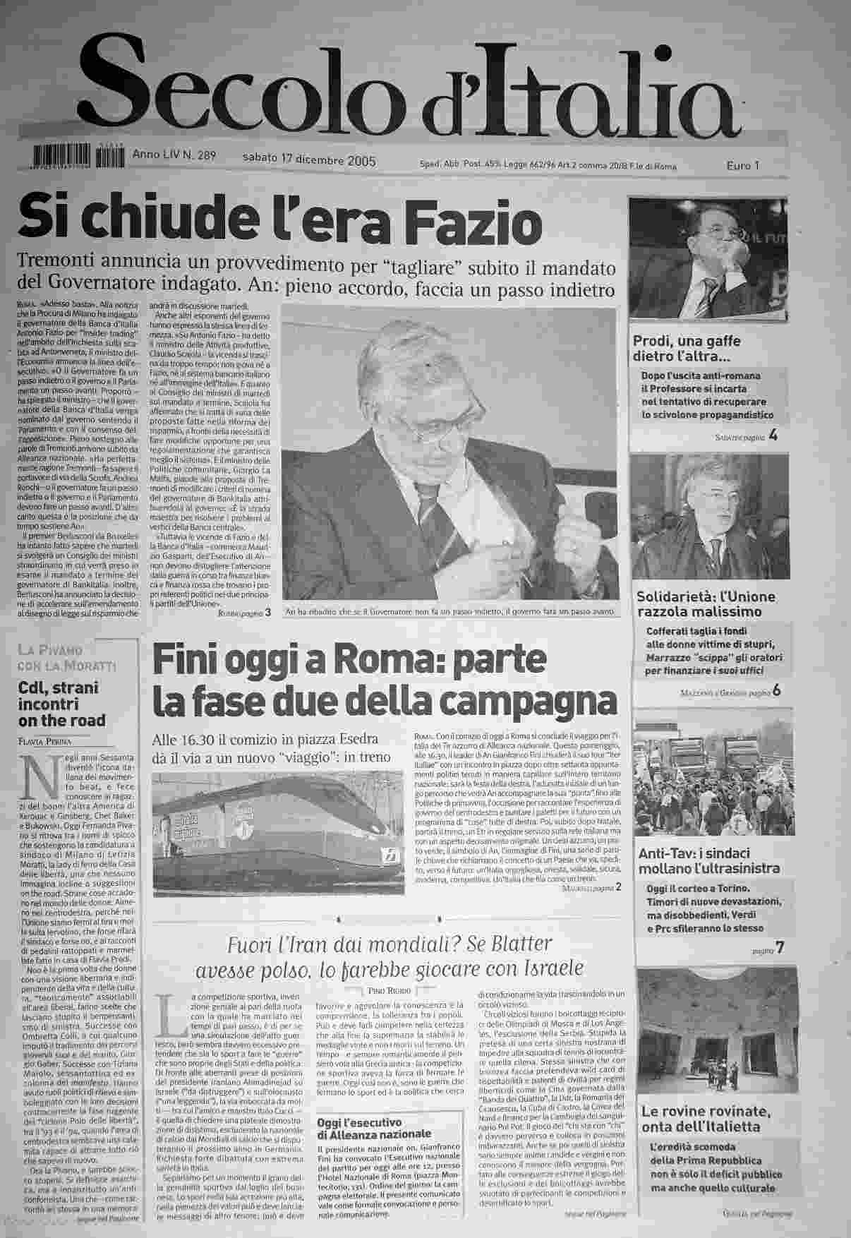 sabato 17 dicembre 2005