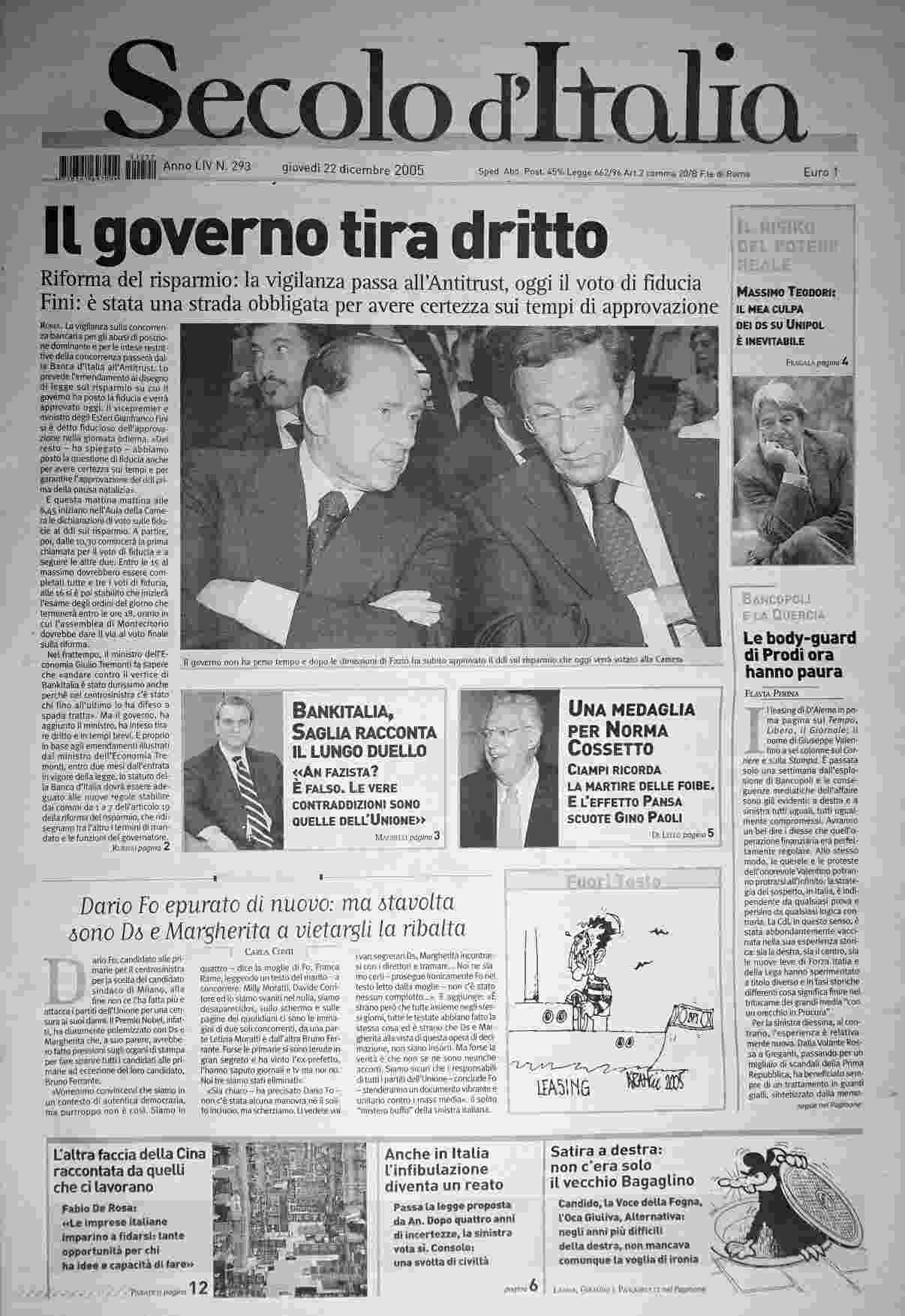 giovedì 22 dicembre 2005