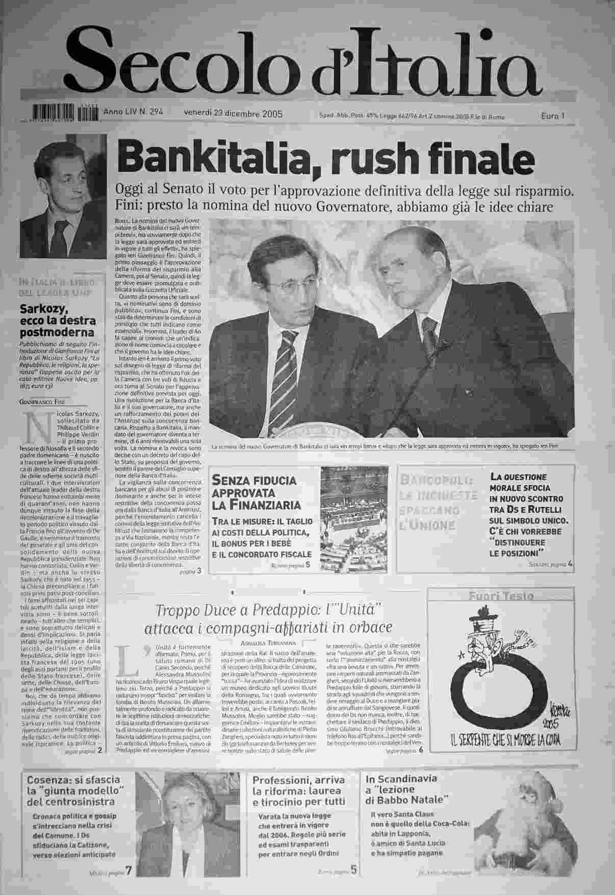 venerdì 23 dicembre 2005