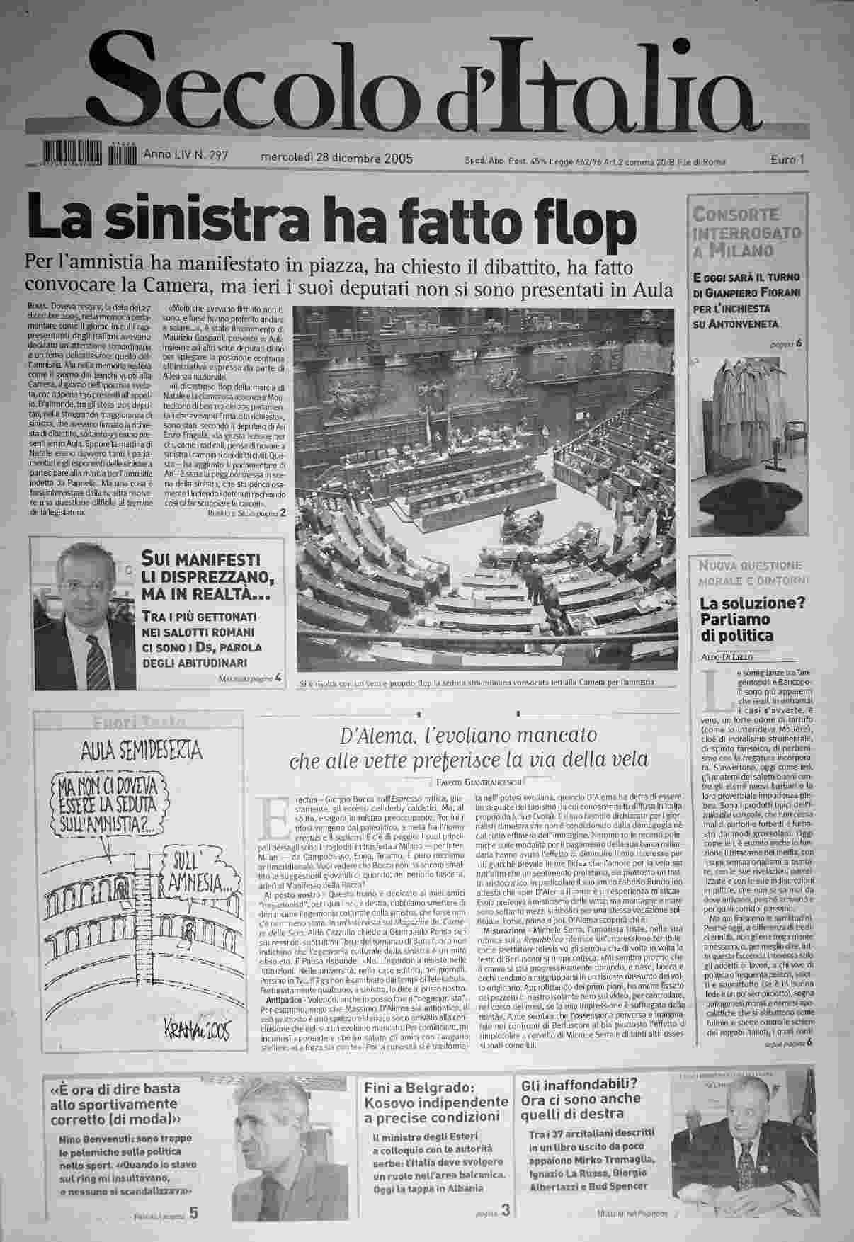 mercoledì 28 dicembre 2005