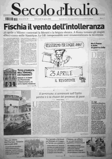 mercoledì 26 aprile 2006