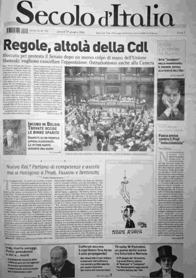 giovedì 29 giugno 2006