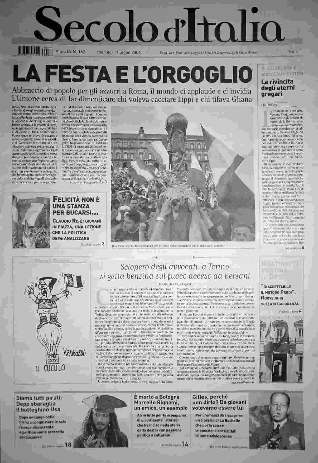 martedì 11 luglio 2006