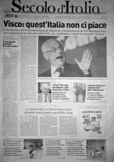 venerdì 21 luglio 2006