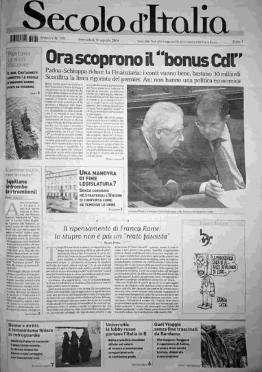 mercoledì 30 agosto 2006