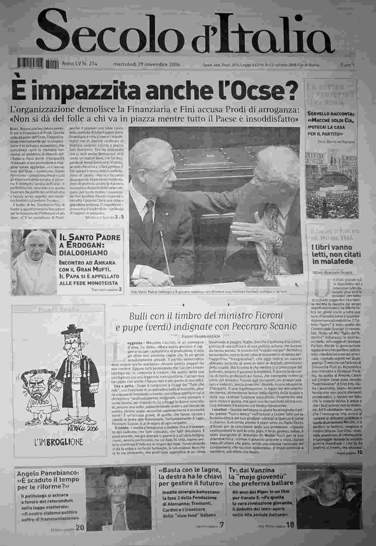 mercoledì 29 novembre 2006