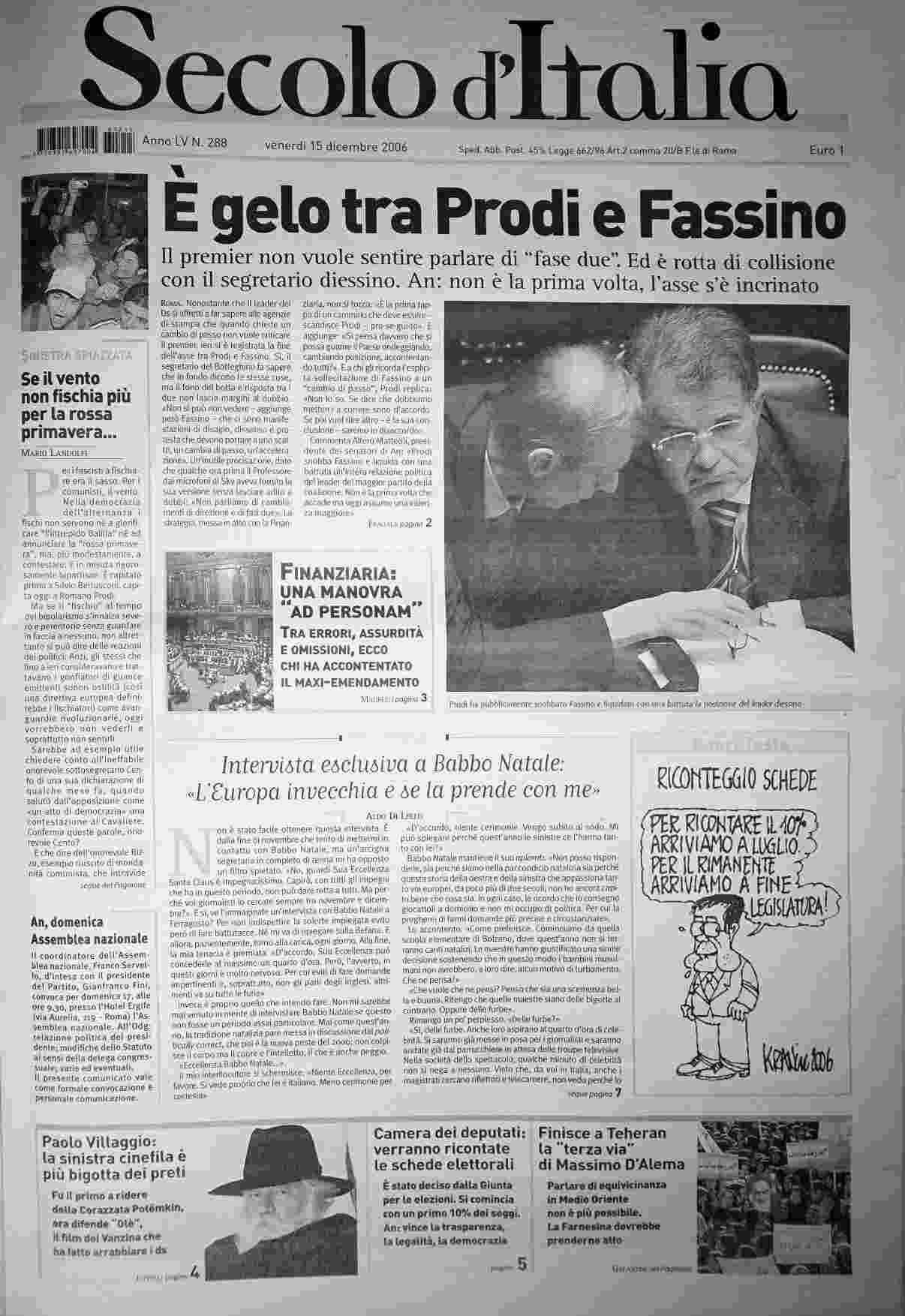 venerdì 15 dicembre 2006