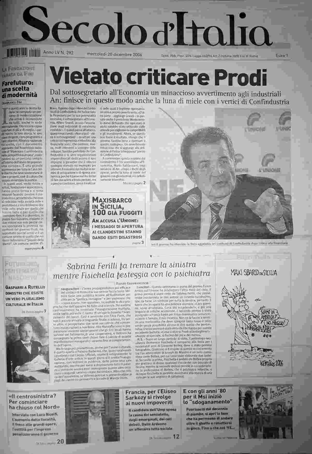 mercoledì 20 dicembre 2006