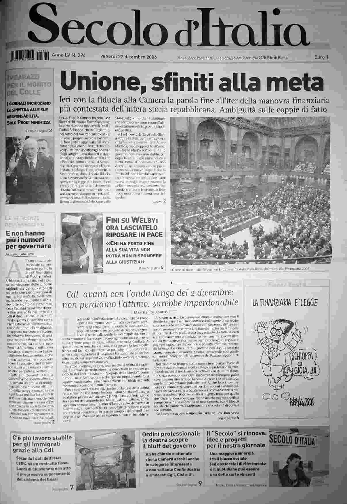 venerdì 22 dicembre 2006