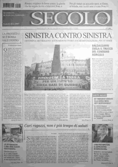 sabato 20 gennaio 2007