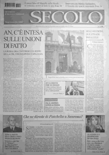 mercoledì 24 gennaio 2007