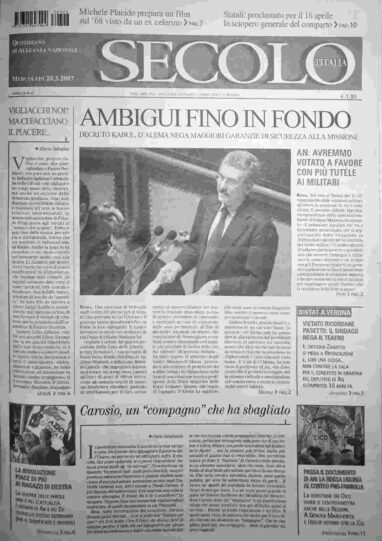 mercoledì 28 marzo 2007