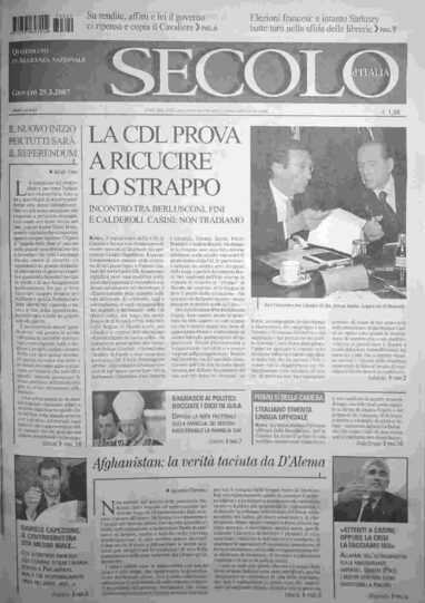 giovedì 29 marzo 2007