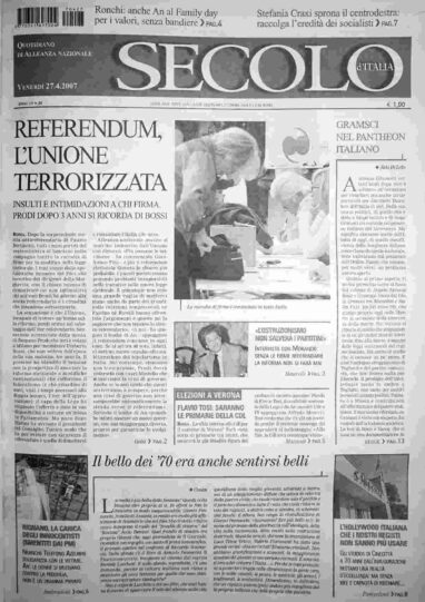 venerdì 27 aprile 2007