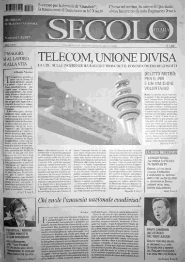 martedì 1 maggio 2007