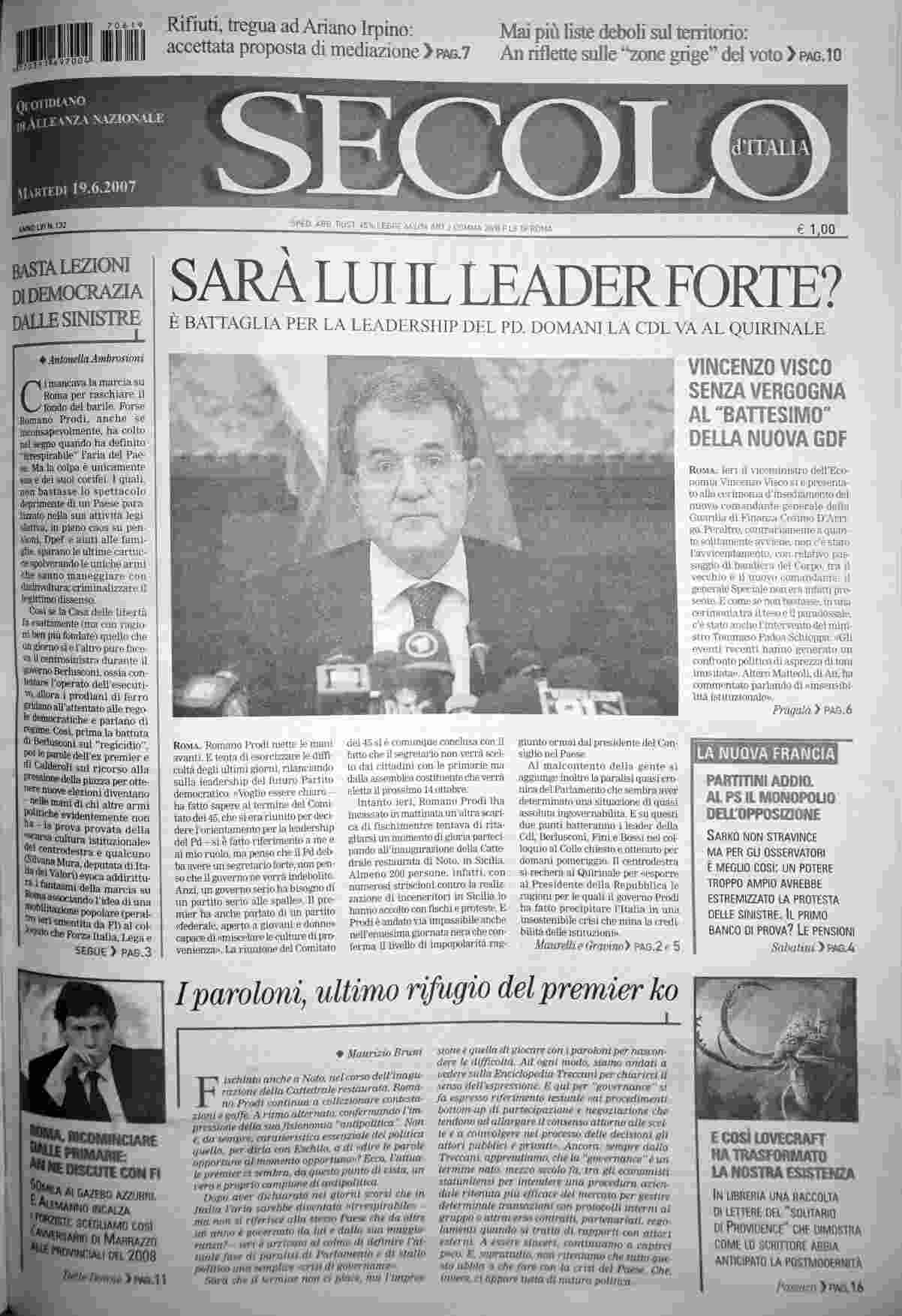 martedì 19 giugno 2007