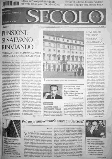 martedì 26 giugno 2007