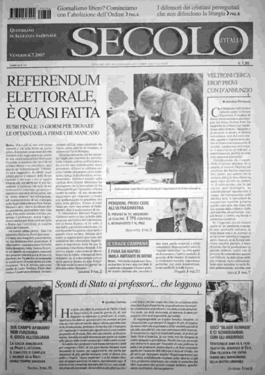 venerdì 6 luglio 2007