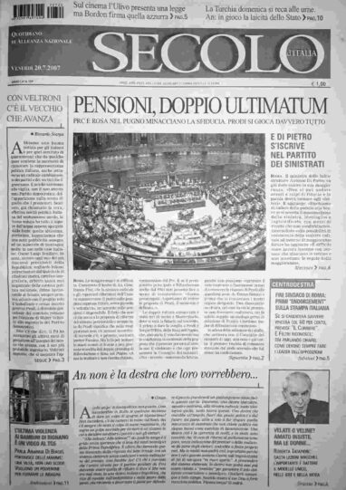 venerdì 20 luglio 2007